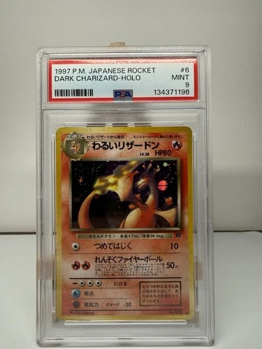 Pokémon Dark Charizard Rocket Gang 006 Holo Rare 1997 Japanese PSA 9 Graded
