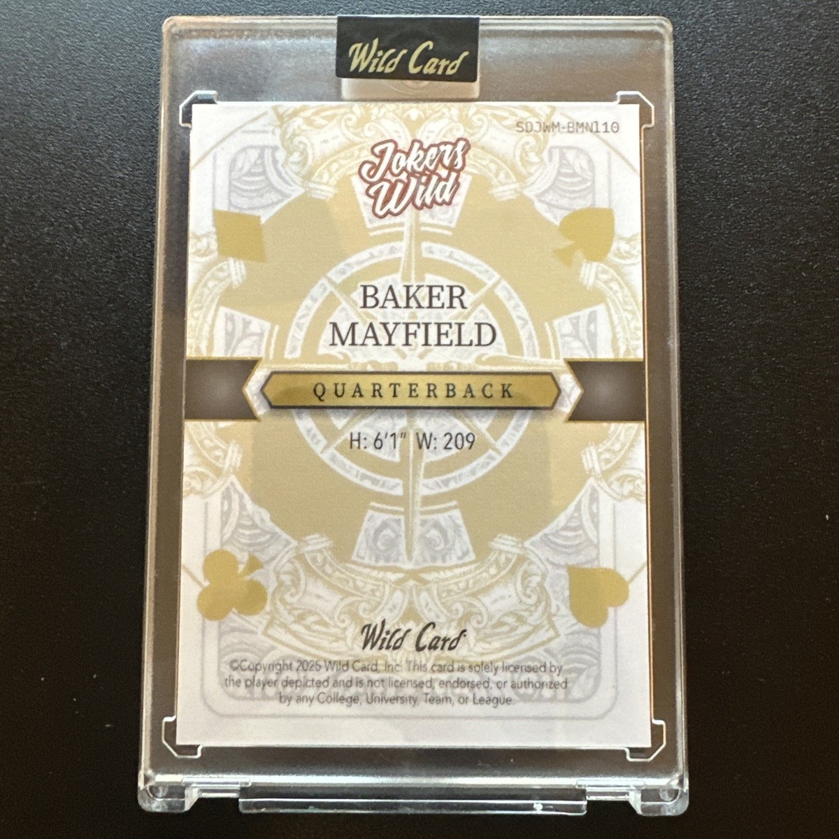 2025 Wild Card Multi Jokers Wild Joker 1/1 - Baker Mayfield | eBay