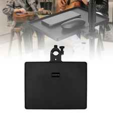 RTNLIT Microphone Music Stand Tray, Adjustable Clamp On Rack Tray Holder with...