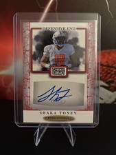 2021 Sage Premier Draft - Autographs Red #A202 SHAKA TONEY (AU, RC) - Penn St