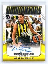 Wade Baldwin IV 2024-25 Donruss EuroLeague #DS-WBI Dominators Auto