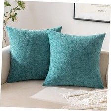 Square Throw Pillow Covers 18x18 Inch Pack of 2 18" x 18" Pack of 2 Teal