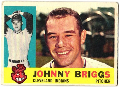 #ad 1960 Topps Johnny Briggs #376 VG $1.99