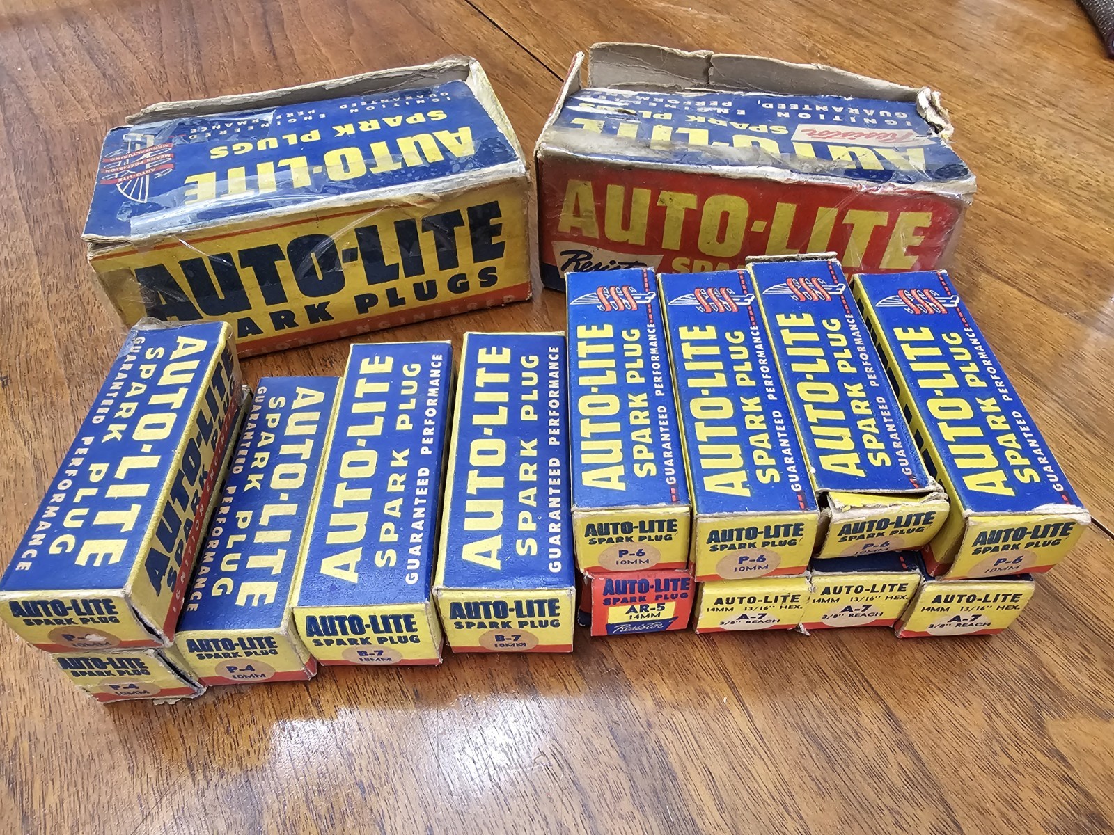 Mopar NOS Autolite Spark Plugs P-4 P-6 B-7 AR-5 P-6  A-7 Lot of 13 Vintage