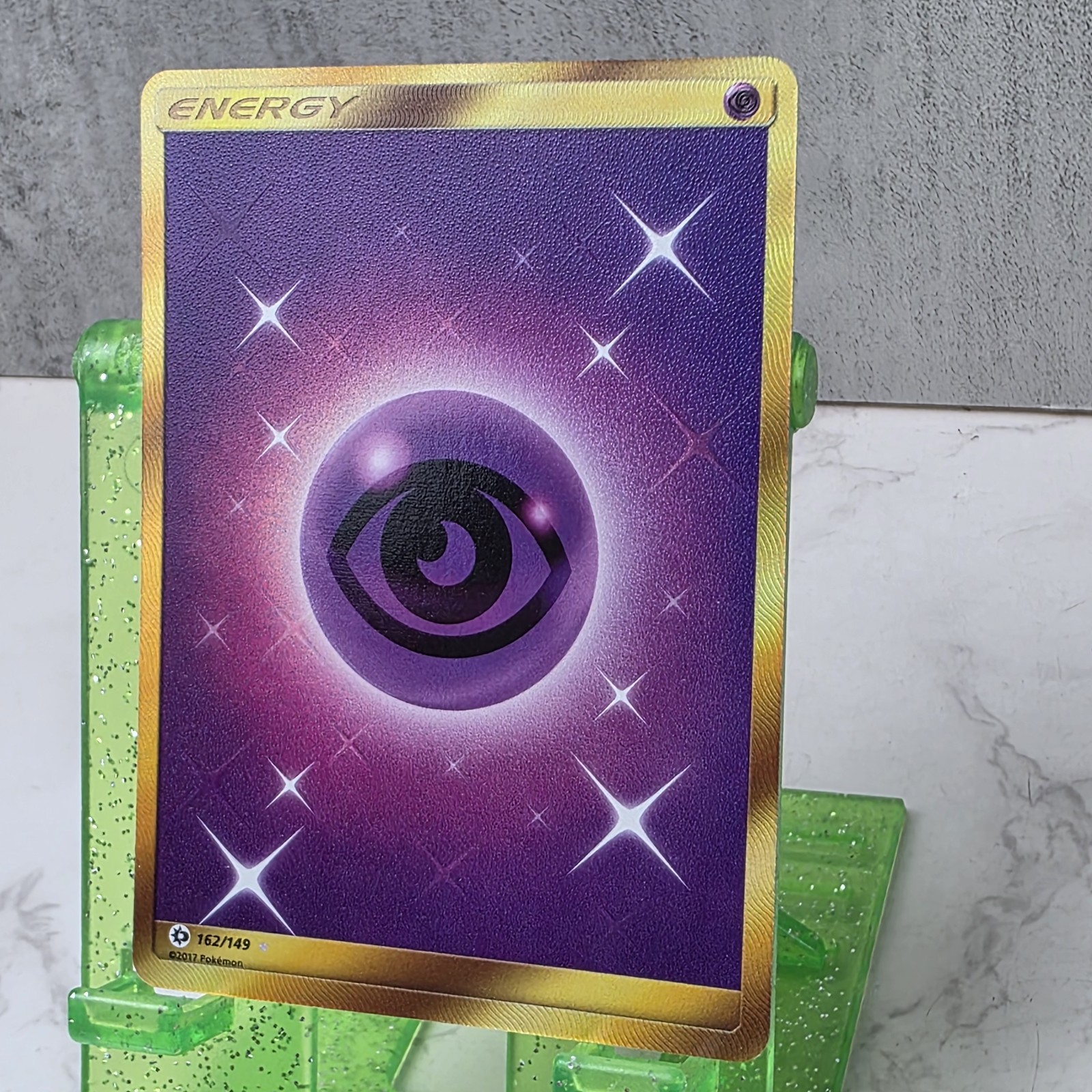 Psychic Energy (Secret) 162/149 - Sun & Moon Base Set - Gold Pokemon TCG - Mint