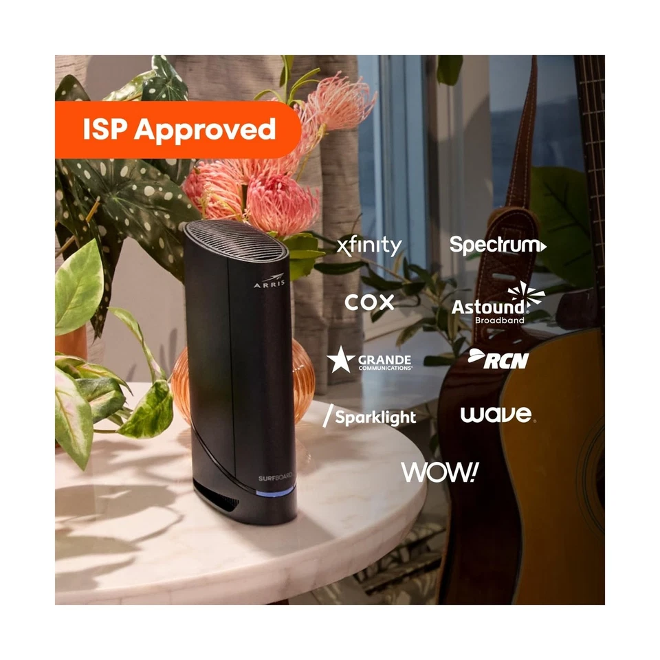 ARRIS SURFboard G20 DOCSIS 3.1 Wi-Fi 6 Cable Modem - 1.0 Gbps - Image 3 of 4