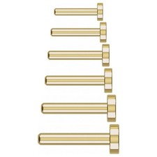 14K Yellow Earring Back Press Fit 2 pcs