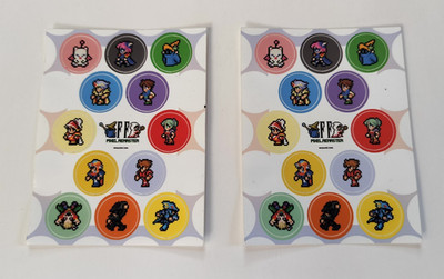 Final Fantasy Pixel Remaster Stickers Decals - X2 Sheets 24 Stickers (As Shown)