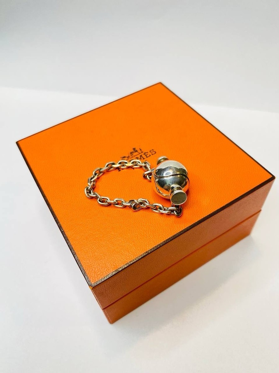 Vintage Hermes Tennis Ball Sivler Charm Key Ring Rare | eBay