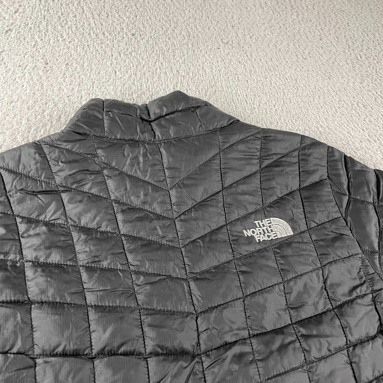 The North Face Jacket Womens Small Black ThermoBall Eco Quilted Puffer Full Zip