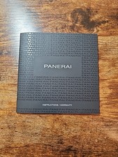 Panerai Luminor Watch Booklet Warranty Instructions Authentic Original OEM 