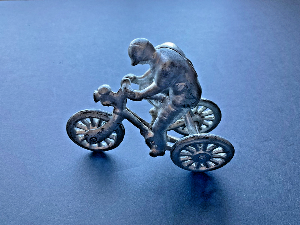 1910 Wm Shimer Antique Vtg Cast Iron Pedal Trike Bicycle Velocipede Non ...
