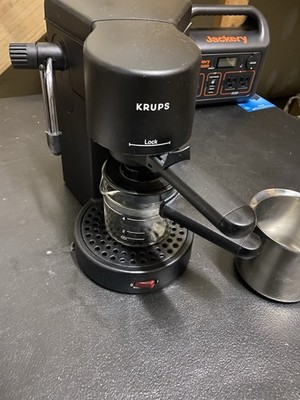 Krups 872-42 Bravo Plus Espresso Maker Black - TESTED & WORKS