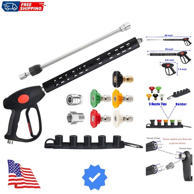 #ad Replacement Pressure Washer Gun with Extension Wand M22 15mm or M22 14mm Fit... $56.99