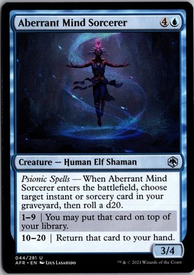 Aberrant Mind Sorcerer 44 Adventures in the Forgotten Realms MTG NM
