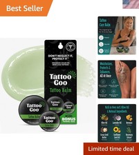 Tattoo Aftercare Balm, 0.75 oz 0.32 oz, Travel Duo, Natural Olive Oil Bee...