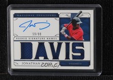 2019 National Treasures Rookie Signature Names 59/99 Jonathan Davis Auto 6f7