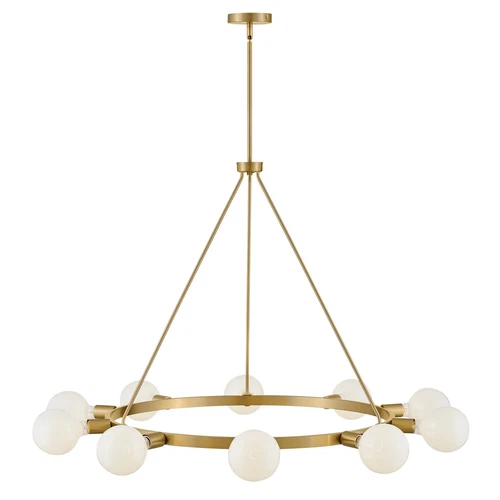 Large Single Tier Chandelier - Picture 6 of 6