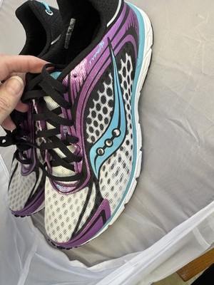 Saucony Cohesion 14 white Purple Running Shoes Sneakers Women's Size 10.5