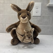 GUND Jirra 10" Kangaroo with Removable Joey Stuffed Animal Plush EUC