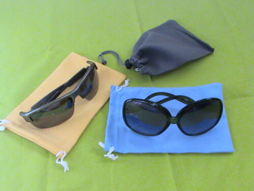 3 PCS Microfiber Suede Camera Lens Dust Bag/Cleaning Pouch Unbranded Mini Case - Picture 3 of 6