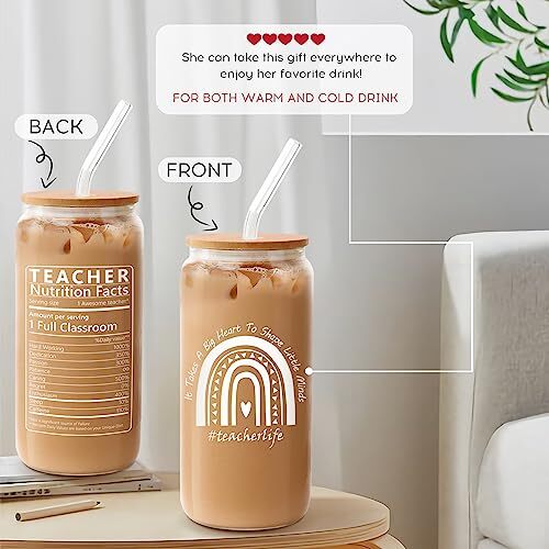 Teacher Appreciation Gifts, Best Teacher Gifts, A3.Teacher Nutrition Facts - Afbeelding 7 van 7