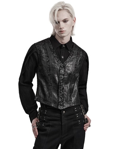 Punk Rave Mens Gothic Nobleman Waistcoat Vest - Picture 4 of 13