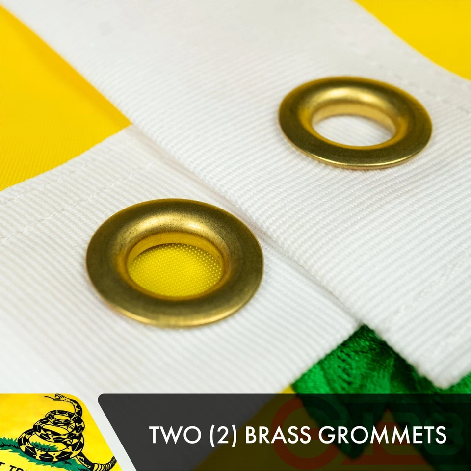 Bandera Gadsden Don't Tread on Me 4x6 pies EE. UU. DOBLE CARA bordada por G128 Foto 3 de 4