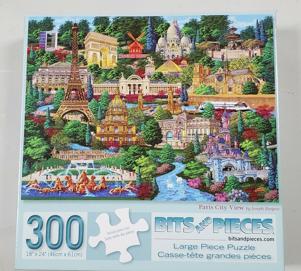 Bits And Pieces Paris City Veiw 300 Piece, Large Pieces