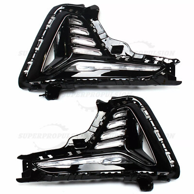 2PCS LED DRL Daytime Running Driving Light Fog Lamp For 2018 2019 Hyundai Sonata