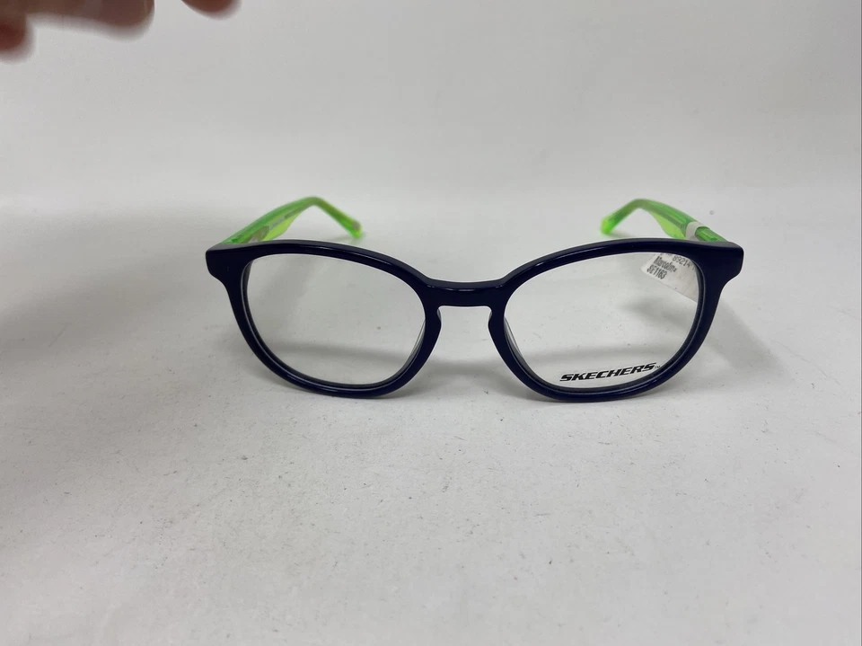 SKECHERS KIDS SE 1163 090 46/17/130 AZUL VERDE FLEX BISAGRA MARCO GAFAS GG68 Foto 4 de 4