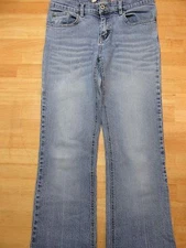BUFFALO by David Bitton  Straight Leg Distressed Blue Womens Jeans SZ 29