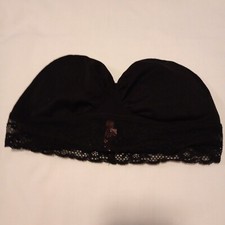 Tarea By Rue 21 Women's Tube Bra Size S Black Spandex Bandeau Bra w/Lace, LNC