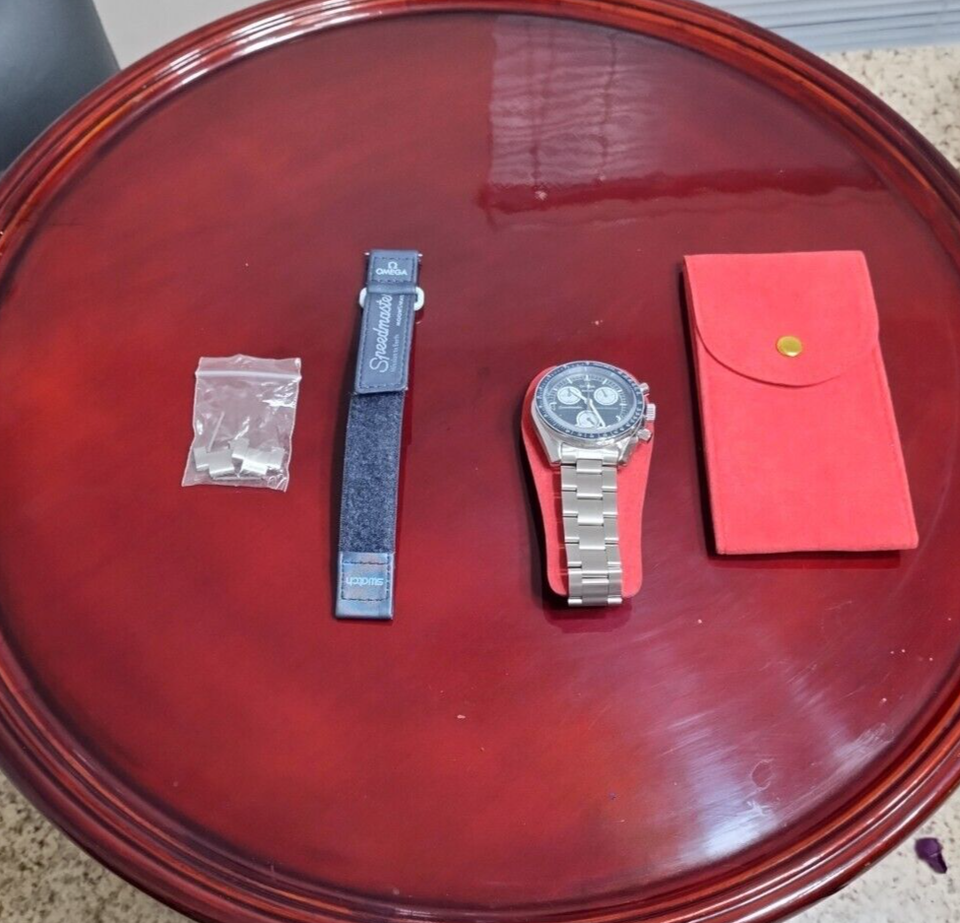 Stainless Steel Case Modified OMEGA X Swatch MoonSwatch Mission To