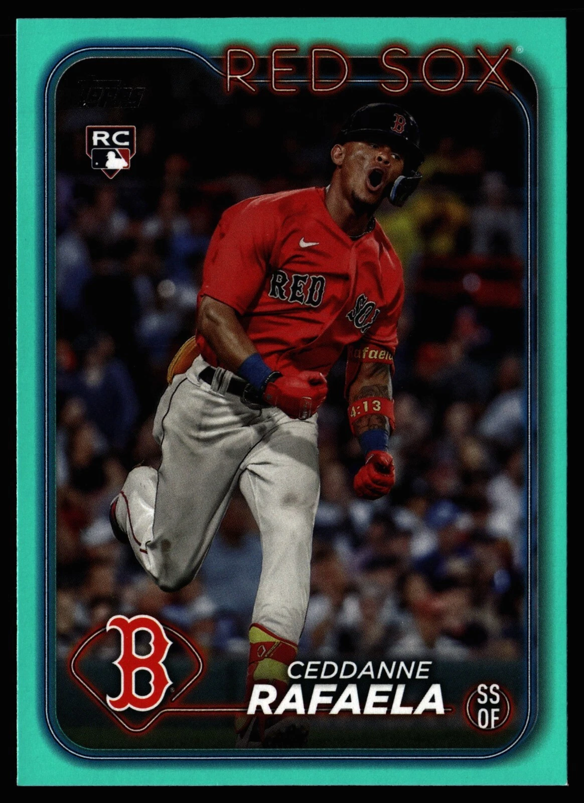 Ceddanne Rafaela 2024 Topps Aqua Fanatics Rookie #313 Boston Red Sox