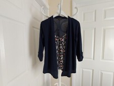 Blouse “Originals“ Navy Multi Colour Size: 12 SALE