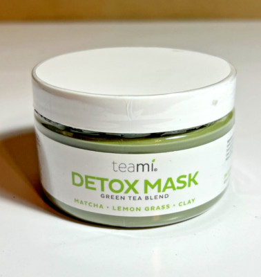 Teami Blends Green Tea Detox Facial Mask 6.5oz Matcha - Lemon Grass - Clay