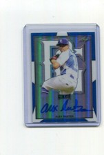 2019 Leaf Perfect Game All American Metal Blue Alex Santos Auto 3/30
