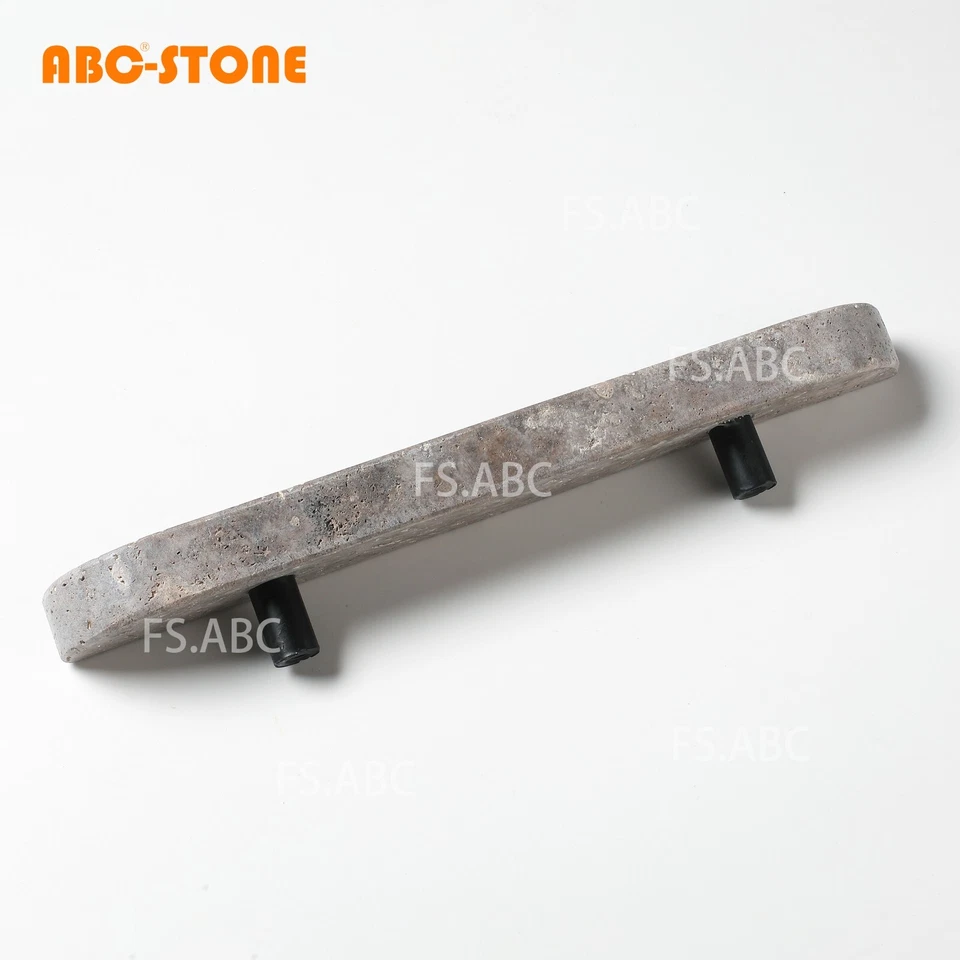 2 piezas manijas de puerta de travertino Galxay de plata natural decorativas vintage Foto 2 de 4