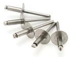 Stainless Steel Pop Rivets 3/16 Diameter (#6) Oversize Large Flange Blind Rivets