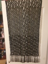 Marks And Spencer Ladies Per Una Shawl Black With Diamontes Stunning 