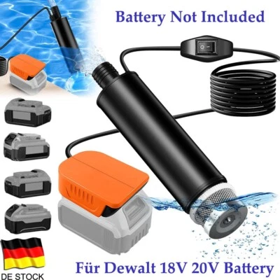 MARKENLOS 120W Für Dewalt XR DCB 18V 20V Akku Elektrische Wasserpumpe Tauchpumpe ÖL Pumpe