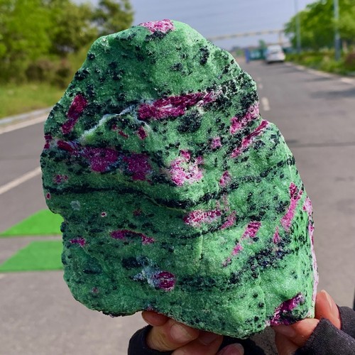 3.22LB Natural green Ruby zoisite (anylite) crystal Chakra mineral Energy - Picture 17 of 21