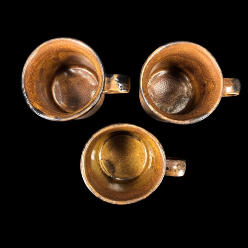 3ct Vintage 1970s McCoy USA 1412 Coffee Mug Cup Canyon Line Mesa Brown - Picture 5 of 10