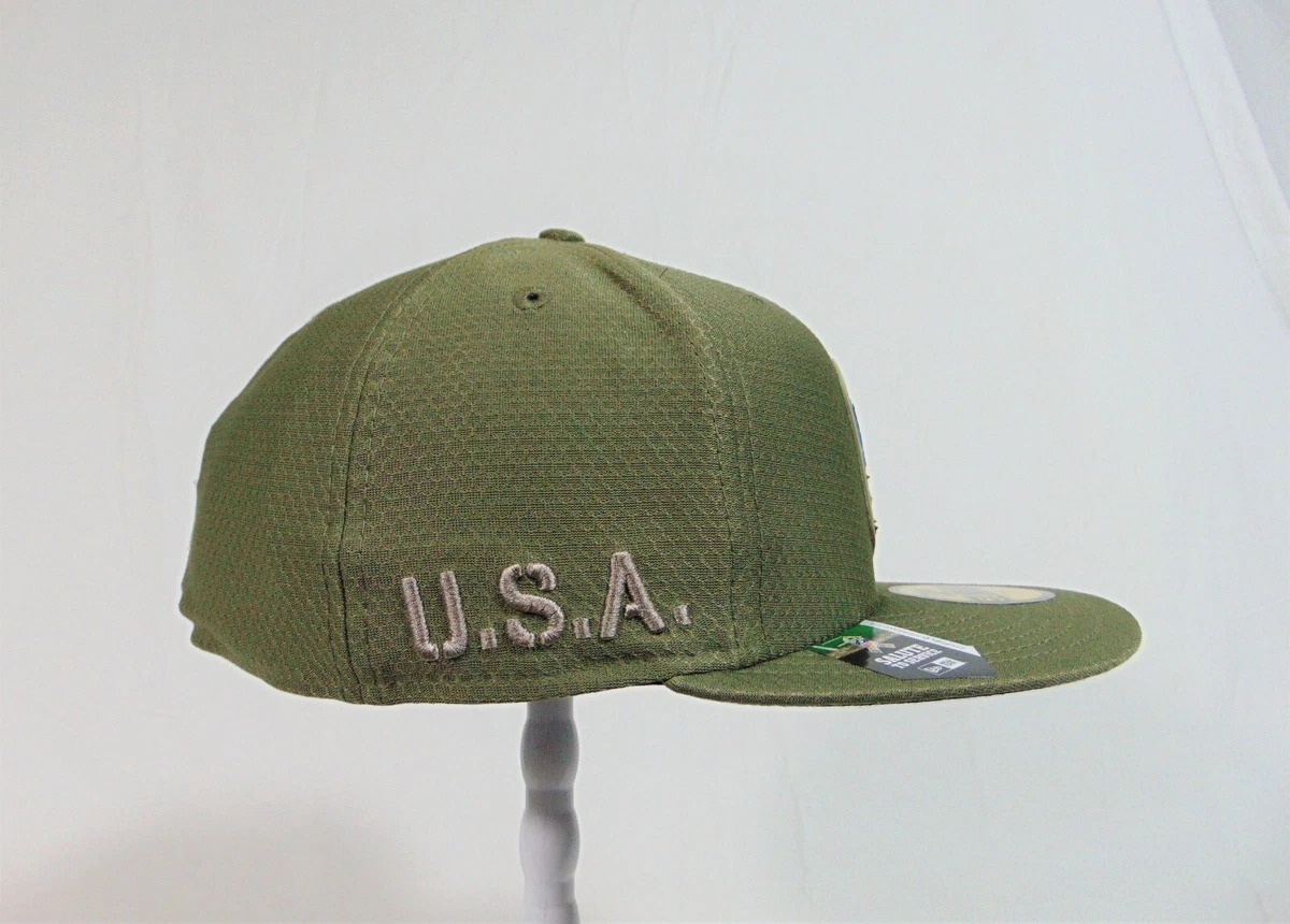 New Era NFL Detroit Lions Salute To Service On Field 59FIFTY Fitted Hat Sz 7 3 8