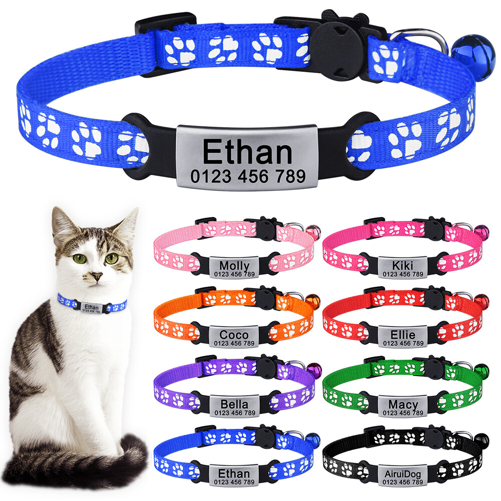 monogrammed cat collars
