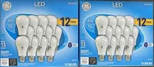 24 Bulbs GE Daylight Led Light 10W Replacement 60W General Purpose Dimmable A19
