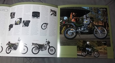 2002 KLR SHERPA ENDURO DIRT BIKE NOS KAWASAKI BROCHURE SPEC SHEET