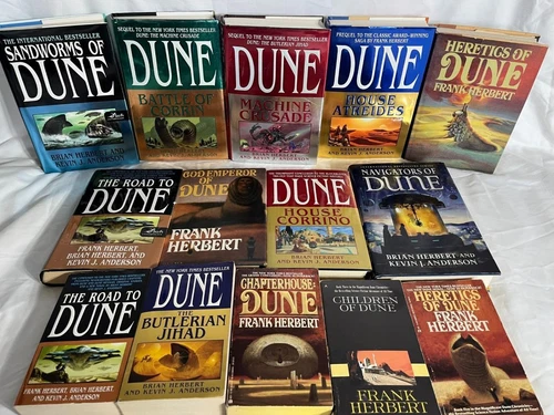 DUNE 14 HB HC PB Book Lot Set Frank Brian Herbert Anderson G-VG+