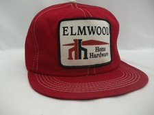 Elmwood Home Hardware Patch Hat Vintage K Brand Red Snapback Baseball Cap
